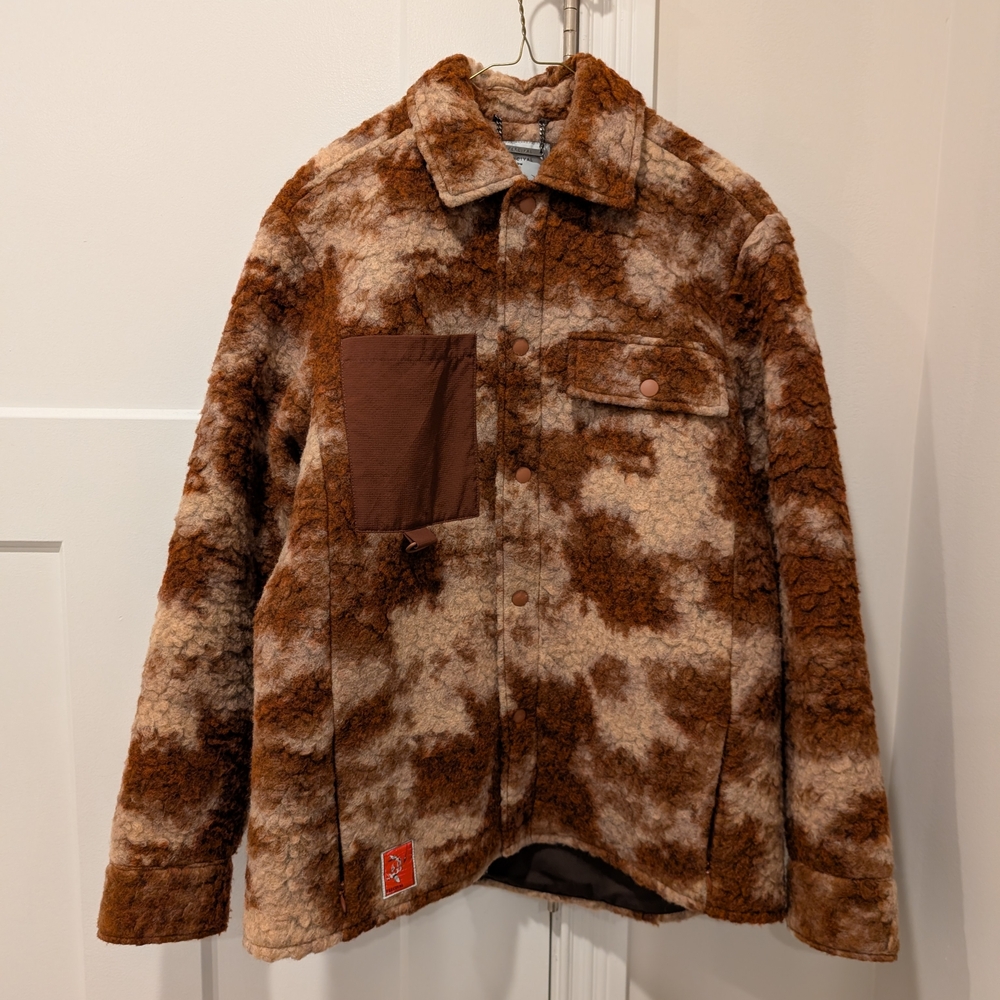 Percival Brown/Tan Wool Overshirt